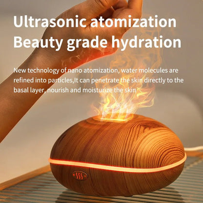 Flame Aroma Oil Humidifier - Smoothy Home