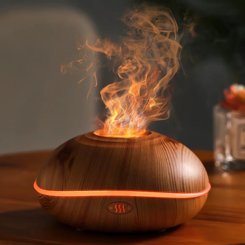 Flame Aroma Oil Humidifier - Smoothy Home