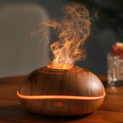 Flame Aroma Oil Humidifier - Smoothy Home