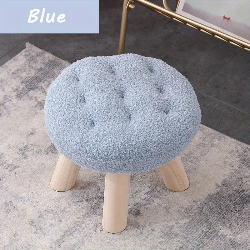 Flower Stool, Footstool, Shoe Changing Stool, Sofa, Coffee Table, Low Stool, Small Round Stool, Living Room, Bedroom - Smoothy Home