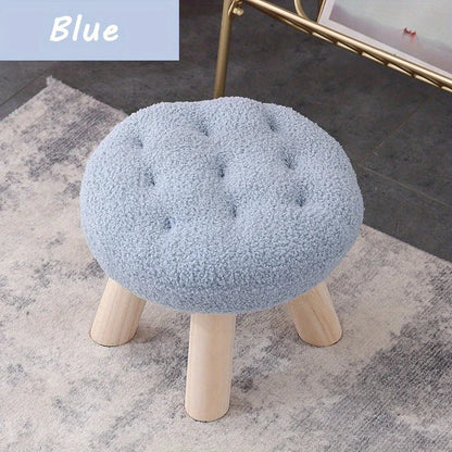 Flower Stool, Footstool, Shoe Changing Stool, Sofa, Coffee Table, Low Stool, Small Round Stool, Living Room, Bedroom - Smoothy Home