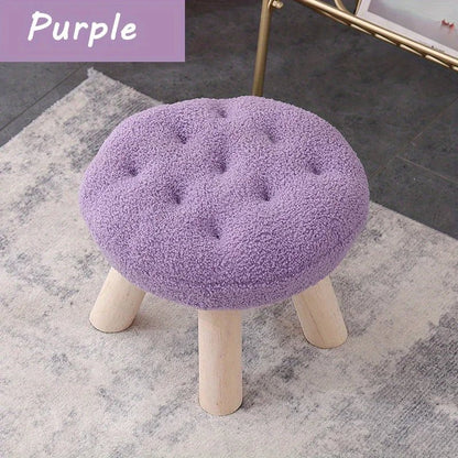 Flower Stool, Footstool, Shoe Changing Stool, Sofa, Coffee Table, Low Stool, Small Round Stool, Living Room, Bedroom - Smoothy Home