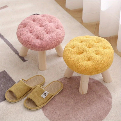 Flower Stool, Footstool, Shoe Changing Stool, Sofa, Coffee Table, Low Stool, Small Round Stool, Living Room, Bedroom - Smoothy Home