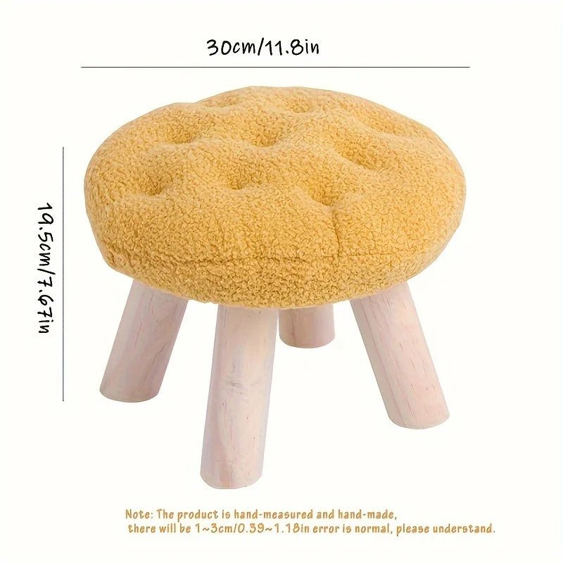 Flower Stool, Footstool, Shoe Changing Stool, Sofa, Coffee Table, Low Stool, Small Round Stool, Living Room, Bedroom - Smoothy Home