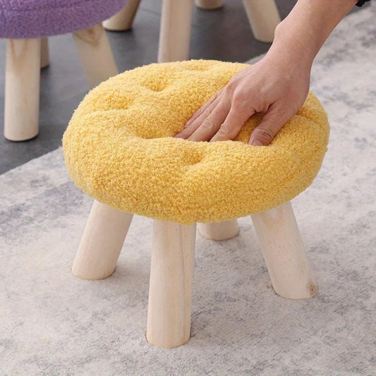 Flower Stool, Footstool, Shoe Changing Stool, Sofa, Coffee Table, Low Stool, Small Round Stool, Living Room, Bedroom - Smoothy Home