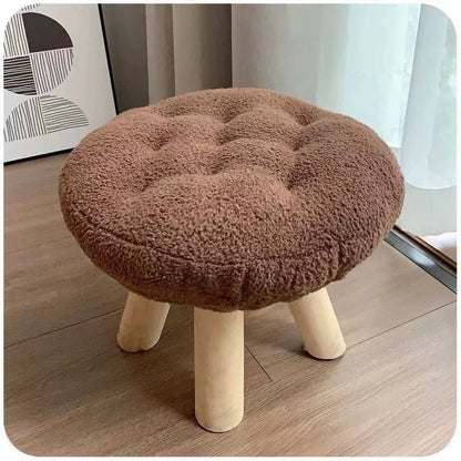 Flower Stool, Footstool, Shoe Changing Stool, Sofa, Coffee Table, Low Stool, Small Round Stool, Living Room, Bedroom - Smoothy Home