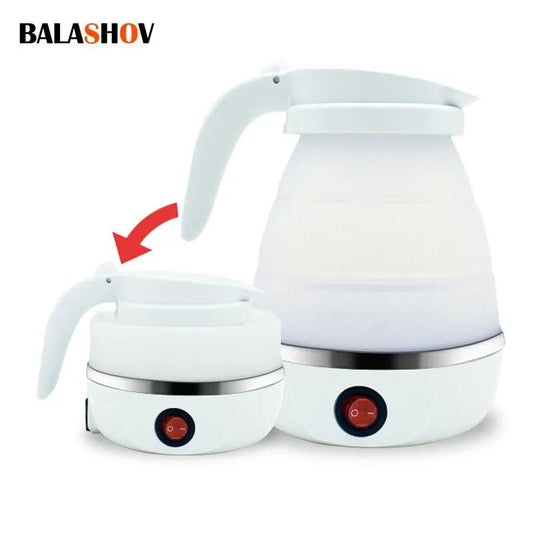 Foldable And Portable Teapot Water Heater 600ML Household Travel Electric Water Kettle 220V Kitchen Appliances Water Boiling Pot - Smoothy Home