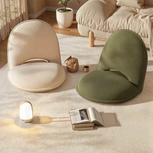 Foldable Backrest Tatami Lounger for Sitting & Sleeping, Small Space Bed for Bay Window Guest, Convertible Floor Cushion Chair - Smoothy Home