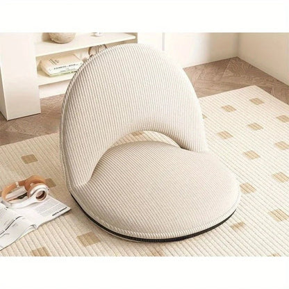 Foldable Backrest Tatami Lounger for Sitting & Sleeping, Small Space Bed for Bay Window Guest, Convertible Floor Cushion Chair - Smoothy Home