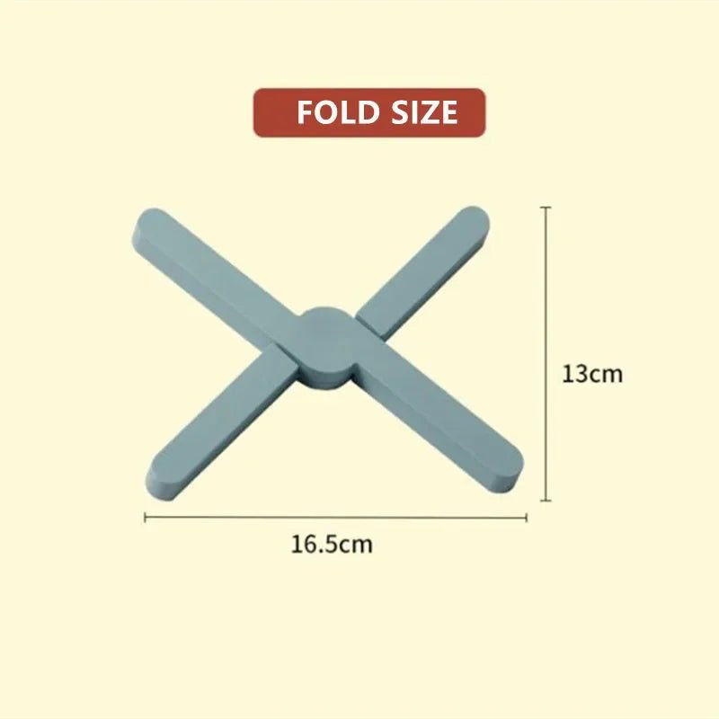 Foldable Silicone Heat Resistant Placemat Non-Slip Table Mat Multi-purpose Pot Holder Dish Plate Coaster Kitchen Dining - Smoothy Home