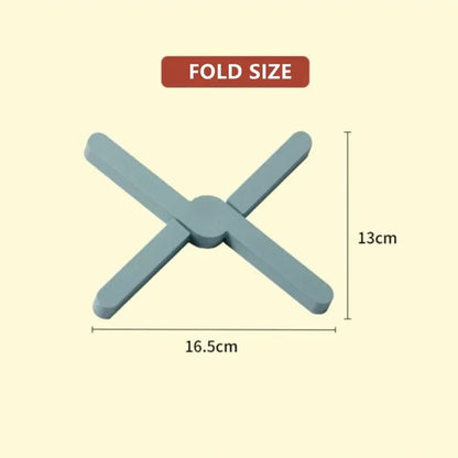Foldable Silicone Heat Resistant Placemat Non-Slip Table Mat Multi-purpose Pot Holder Dish Plate Coaster Kitchen Dining - Smoothy Home