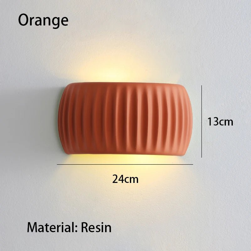French European Wall Lamp Resin Bedroom Bedside Lamp Corridor Lamp Balcony Living Room Dining Room Simple Modern Wall Lamp - Smoothy Home