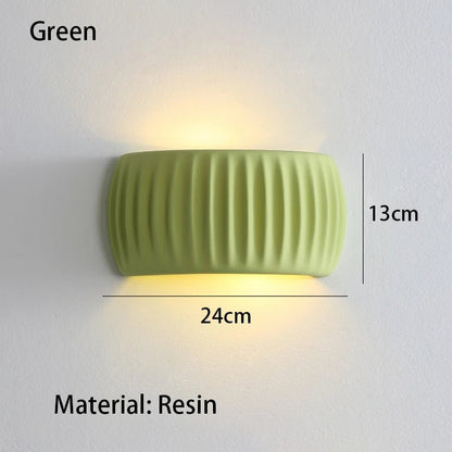 French European Wall Lamp Resin Bedroom Bedside Lamp Corridor Lamp Balcony Living Room Dining Room Simple Modern Wall Lamp - Smoothy Home