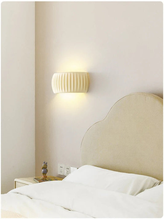 French European Wall Lamp Resin Bedroom Bedside Lamp Corridor Lamp Balcony Living Room Dining Room Simple Modern Wall Lamp - Smoothy Home