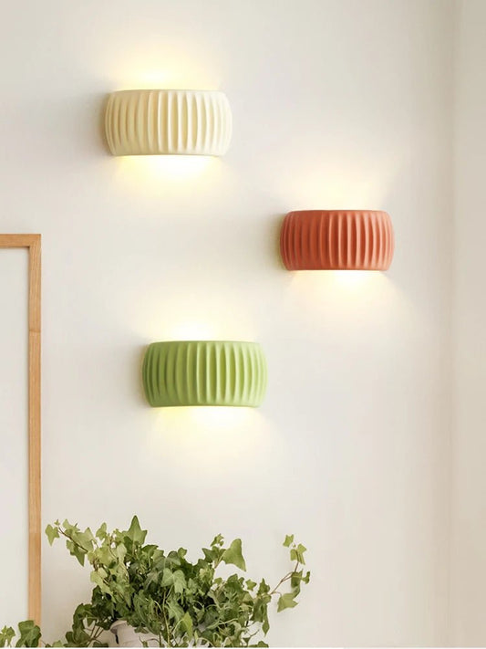 French European Wall Lamp Resin Bedroom Bedside Lamp Corridor Lamp Balcony Living Room Dining Room Simple Modern Wall Lamp - Smoothy Home