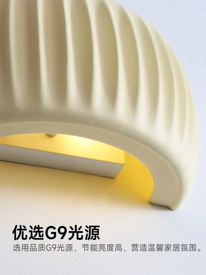 French European Wall Lamp Resin Bedroom Bedside Lamp Corridor Lamp Balcony Living Room Dining Room Simple Modern Wall Lamp - Smoothy Home