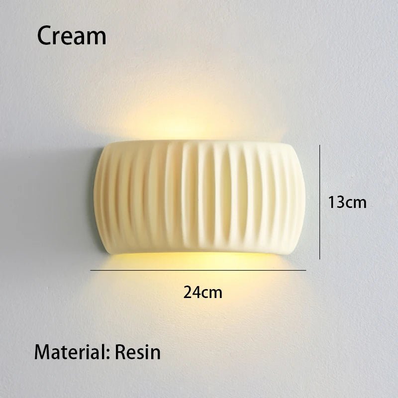 French European Wall Lamp Resin Bedroom Bedside Lamp Corridor Lamp Balcony Living Room Dining Room Simple Modern Wall Lamp - Smoothy Home