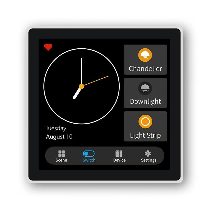 FUERS Tuya Smart Control Panel Switch Smart Home Automation System 3CH Switch Scene Panel Intelligent Home Touch Screen Zigbee - Smoothy Home