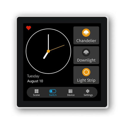 FUERS Tuya Smart Control Panel Switch Smart Home Automation System 3CH Switch Scene Panel Intelligent Home Touch Screen Zigbee - Smoothy Home