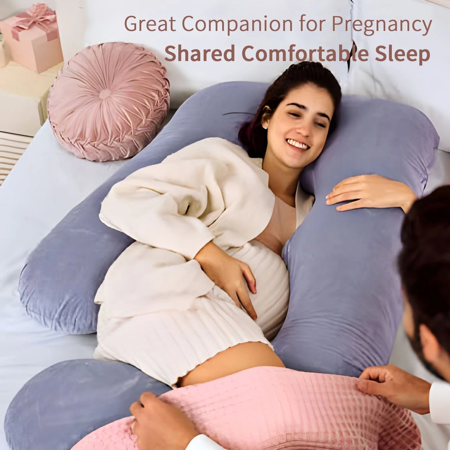 G-Shaped Full Body Pregnancy Pillow - Smoothy Home