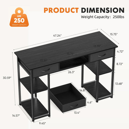 Gaming Computer Desk with Storage - Smoothy Home