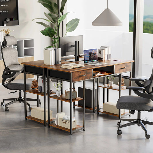 Gaming Computer Desk with Storage - Smoothy Home