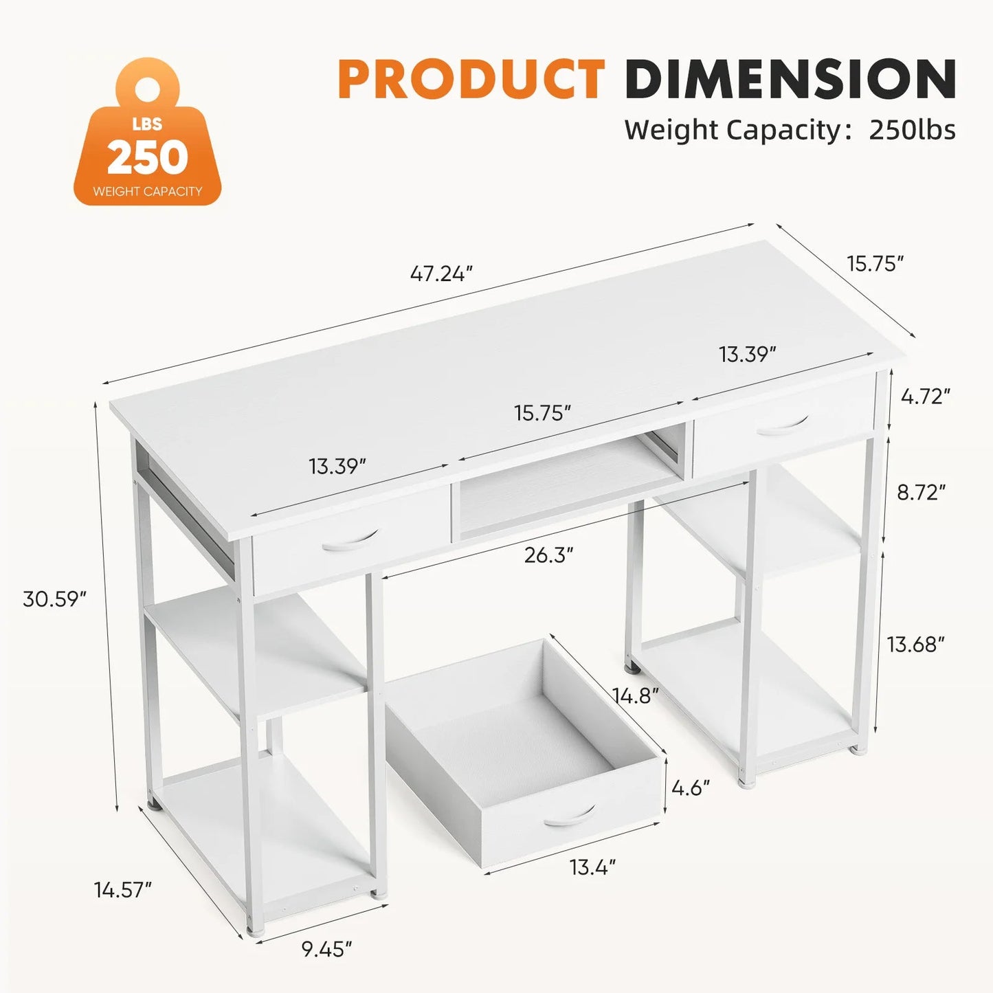 Gaming Computer Desk with Storage - Smoothy Home