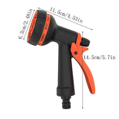 Garden Hose Nozzle 10 Function Car Wash High Pressure Water Spray Lawn Irrigation Spray Head, Vehicle Cleaning Tool Adjustable - Smoothy Home
