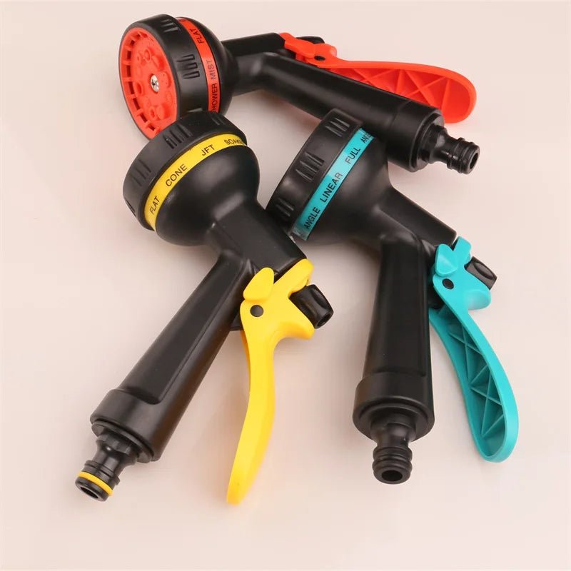 Garden Hose Nozzle 10 Function Car Wash High Pressure Water Spray Lawn Irrigation Spray Head, Vehicle Cleaning Tool Adjustable - Smoothy Home