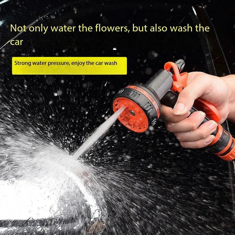 Garden Hose Nozzle 10 Function Car Wash High Pressure Water Spray Lawn Irrigation Spray Head, Vehicle Cleaning Tool Adjustable - Smoothy Home