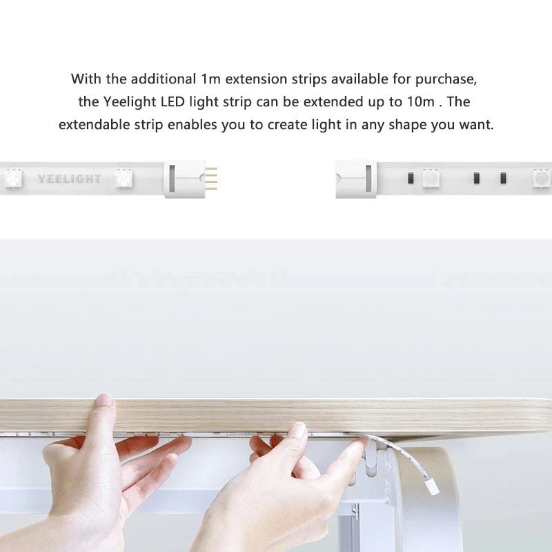 Global version Yeelight Aurora Smart Light Strip 1S RGB Colorful WiFi 2M To 10M 60 LED LightStrip For APP xiaomi mi home Homekit - Smoothy Home