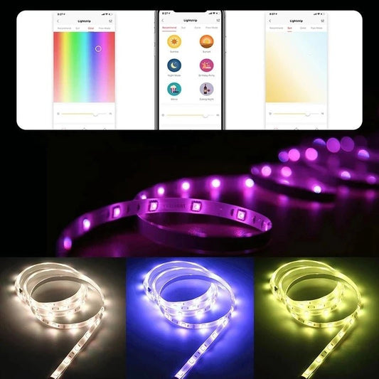 Global version Yeelight Aurora Smart Light Strip 1S RGB Colorful WiFi 2M To 10M 60 LED LightStrip For APP xiaomi mi home Homekit - Smoothy Home
