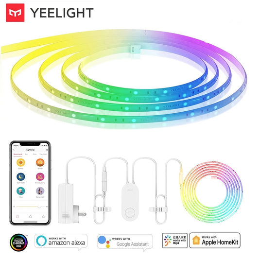 Global version Yeelight Aurora Smart Light Strip 1S RGB Colorful WiFi 2M To 10M 60 LED LightStrip For APP xiaomi mi home Homekit - Smoothy Home