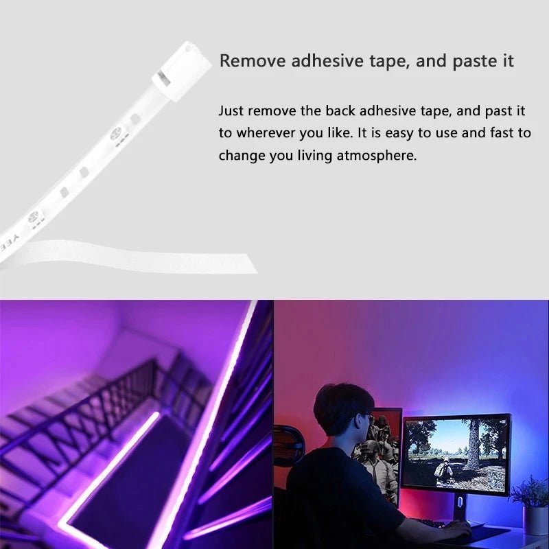 Global version Yeelight Aurora Smart Light Strip 1S RGB Colorful WiFi 2M To 10M 60 LED LightStrip For APP xiaomi mi home Homekit - Smoothy Home