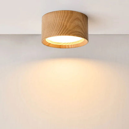GX53 Downlight Wooden Ceiling Lamp 220V Indoor Decor Lamps Room Lighting Living Room Corridor LED Down Lights for Street Bedroom - Smoothy Home