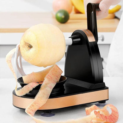 Hand-cranked Apple Pear Peeler Manual Melon Fruit Peeler Potato Automatic Kitchen Multifunctional Cutter Tool With Fruit Divider - Smoothy Home