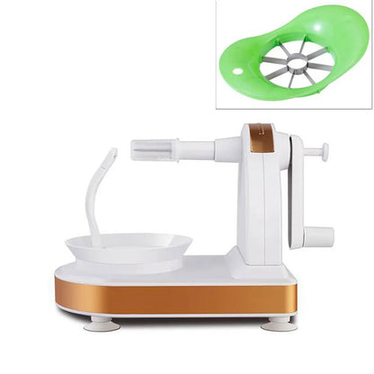 Hand-cranked Apple Pear Peeler Manual Melon Fruit Peeler Potato Automatic Kitchen Multifunctional Cutter Tool With Fruit Divider - Smoothy Home