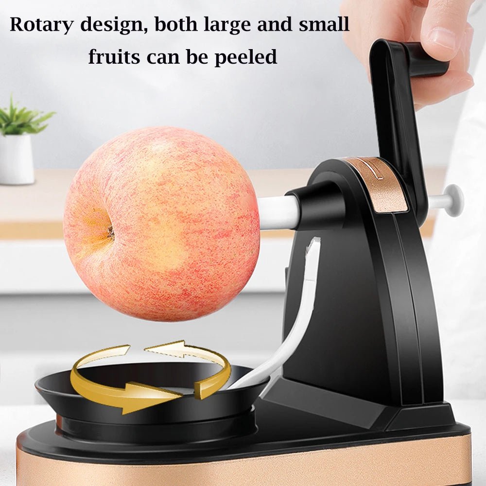 Hand-cranked Apple Pear Peeler Manual Melon Fruit Peeler Potato Automatic Kitchen Multifunctional Cutter Tool With Fruit Divider - Smoothy Home