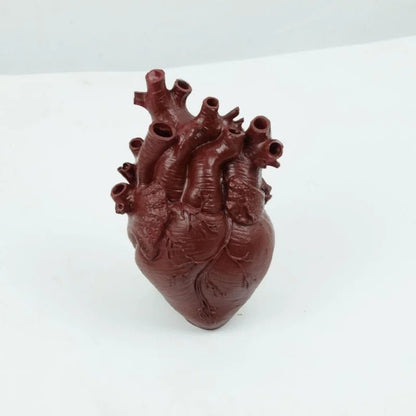 Heart-shaped Resin Vase for Flower Arrangement Creative Anatomical Heart Shaped Vase Nordic Style Flower Pot Table Decorative - Smoothy Home