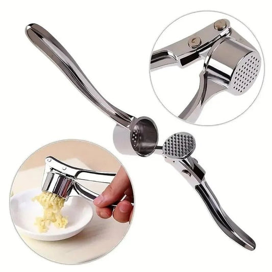 Heavy Duty Garlic Press with Studs Easy Squeeze Garlic Mincer Rust Proof Dishwasher Safe Ginger Crusher Kitchen Tool - Smoothy Home