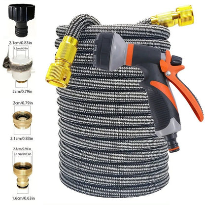 High Quality Flexible Expandable Garden Hose High Pressure Nozzle Long Rod Spray Cleaning Gun Car Washing Hose Garden Hose - Smoothy Home