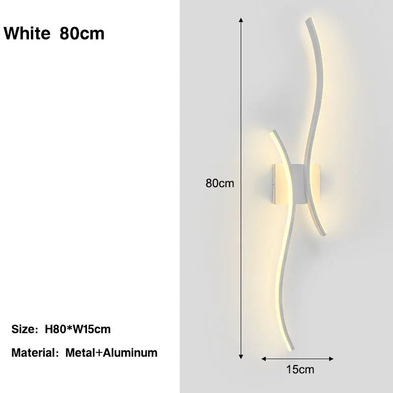 Indoor LED Wall Lamps for Bedside Bedroom Aluminum Nordic LED Wall Lights Wall Sconce Lighting Fixtures for Foyer Kitchen - Smoothy Home