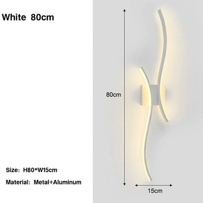 Indoor LED Wall Lamps for Bedside Bedroom Aluminum Nordic LED Wall Lights Wall Sconce Lighting Fixtures for Foyer Kitchen - Smoothy Home