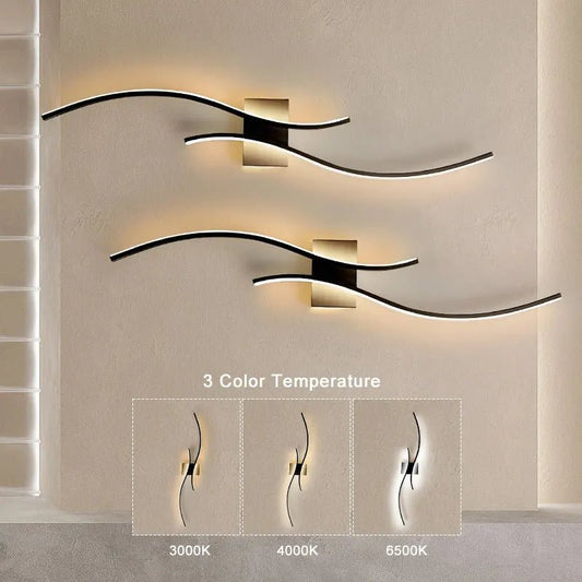 Indoor LED Wall Lamps for Bedside Bedroom Aluminum Nordic LED Wall Lights Wall Sconce Lighting Fixtures for Foyer Kitchen - Smoothy Home