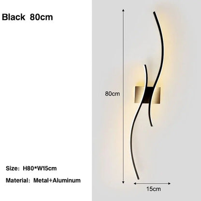 Indoor LED Wall Lamps for Bedside Bedroom Aluminum Nordic LED Wall Lights Wall Sconce Lighting Fixtures for Foyer Kitchen - Smoothy Home