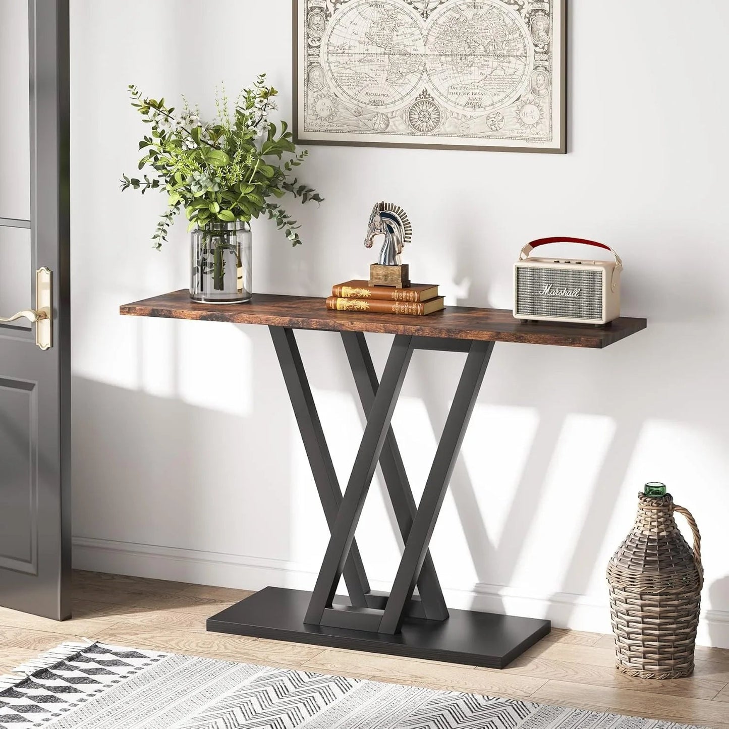 Industrial Console Entryway Table - Smoothy Home