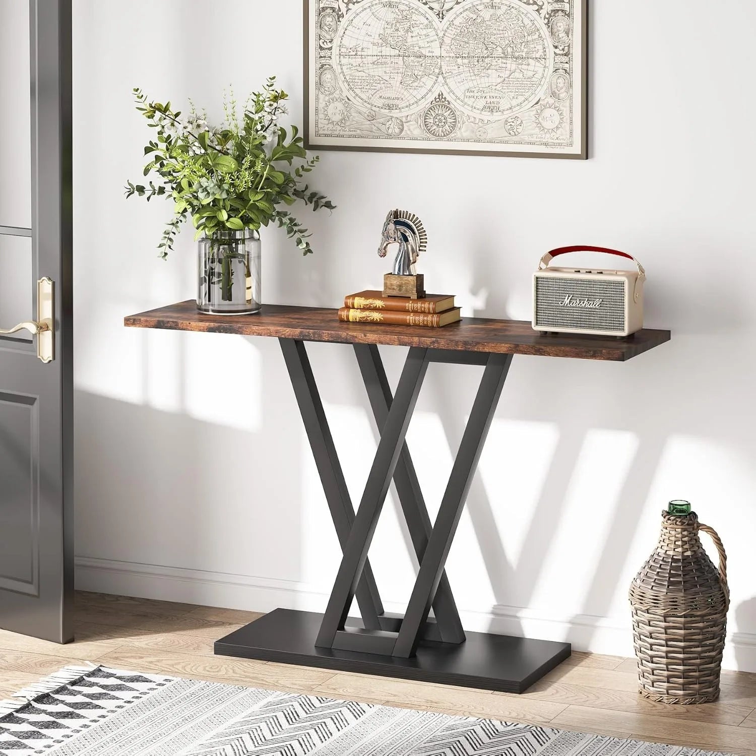 Industrial Console Entryway Table - Smoothy Home