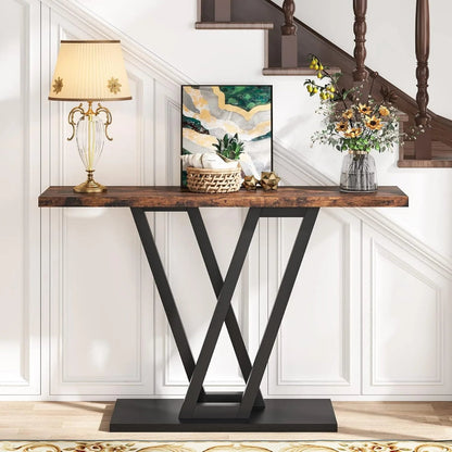 Industrial Console Entryway Table - Smoothy Home