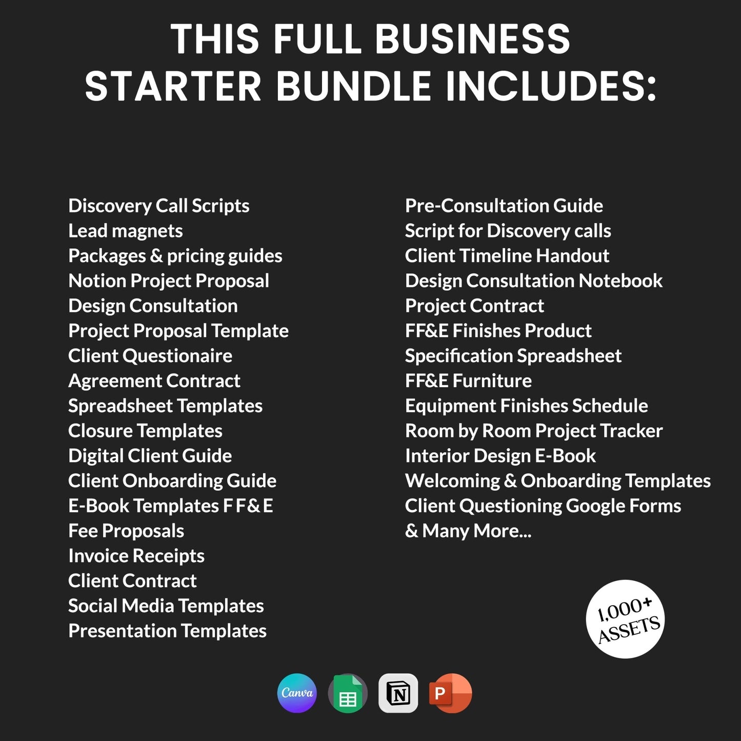 Interior Design Studio Full Business Starter Pack | Canva + Notion + Contracts + Proposals | Over $400 Value - Smoothy Home