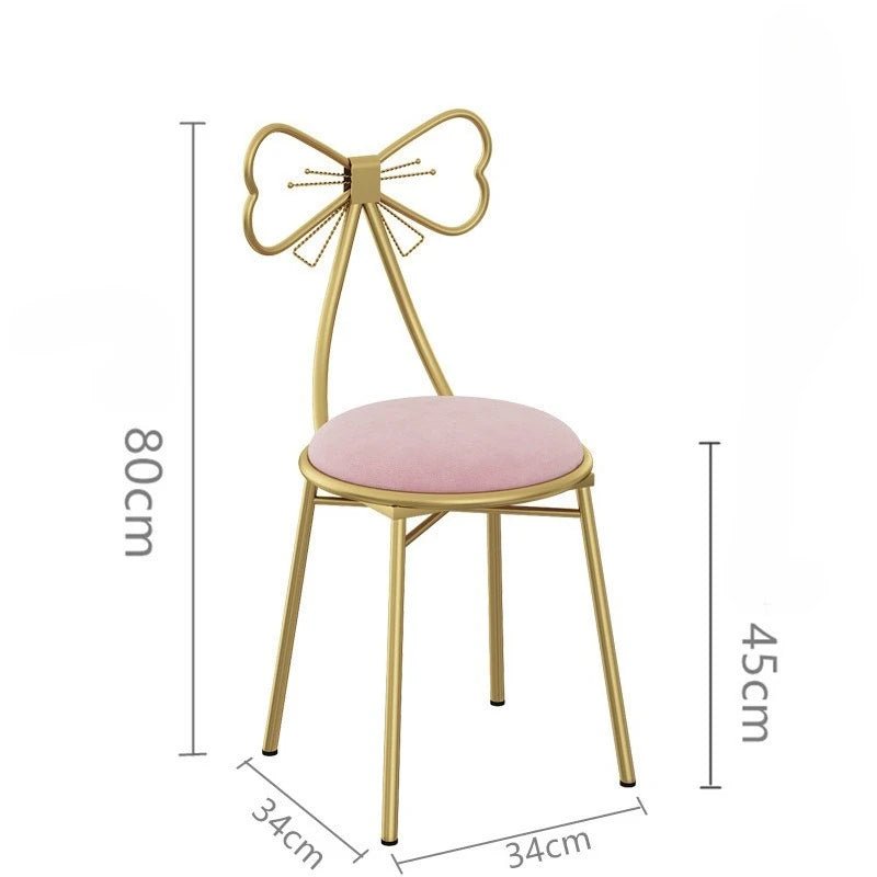 Italian simple girl bedroom dresser stool butterfly back chair ins makeup stool wholesale butterfly chair - Smoothy Home